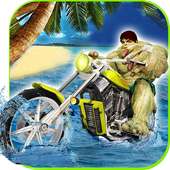 Superheroes Water Surfer Bike Racing