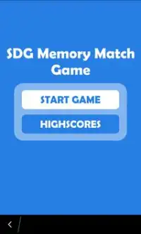 SDG Memory Match Game Screen Shot 0
