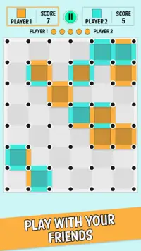 Dots and Boxes ボードゲーム。 Screen Shot 3
