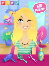 Girls Hair Salon - Hairstyle makeover kids games Screen Shot 7