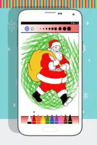 Papai Noel livro para colorir Screen Shot 2