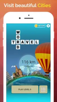 Word Travel: Wonders Trip Game Screen Shot 1