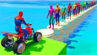 Quads Superhero Stunts Racing Screen Shot 0