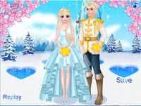 Elsas Queenn Wedding - Dress up games for girls Screen Shot 3