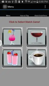 Matching Games Free - Beverage Screen Shot 0
