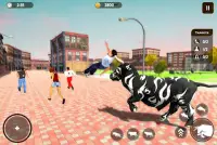 Angry Bull City Rampage: Wild Animal Attack Games Screen Shot 3