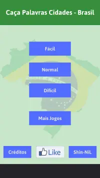 Caça Palavras Cidades - Brasil Screen Shot 0