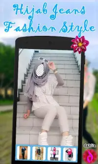 Hijab Jeans Fashion Style Screen Shot 1