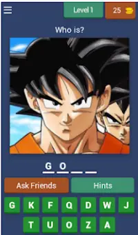 Dragon Ball QUIZ Screen Shot 0