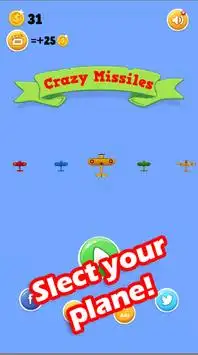 Go Planes!: Missiles Dodge Game-Flying Plane Games Screen Shot 0