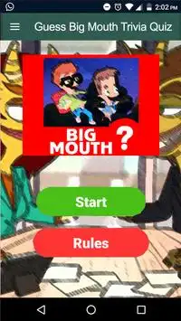 Guess Big Mouth Trivia Quiz Screen Shot 0