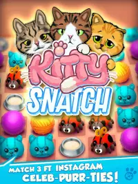 Kitty Snatch - Match 3 ft. Cats of Instagram game Screen Shot 12