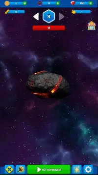 Idle Space Miner. Asteroid Clicker Screen Shot 0