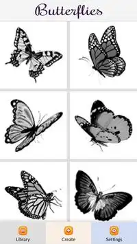 Butterflies Color by Number - Pixel Art Game Screen Shot 0