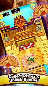 Gold of Queen Cleopatra Egypt - Coin Party Dozer Screen Shot 3