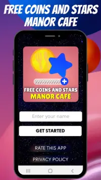 Free Coins and Stars for Manor Cafe Screen Shot 0