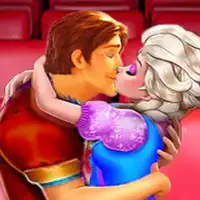 Ice Princess Theater Kissing Girl Game Screen Shot 0