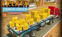 Extreme Impossible Cargo Truck 3D Simulator 2018 Screen Shot 0