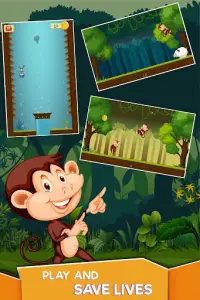 Monkey Mayor: Jungle Adventure Jump Floor Breaker Screen Shot 2
