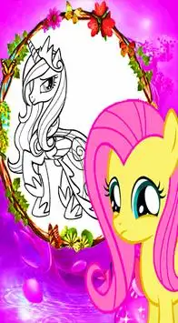 Coloring Games for Little Pony Screen Shot 2