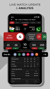 Cricket Bazaar - Live Line Screen Shot 1