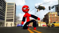 Ultimate Spider-StickMan Rope Hero Fight Screen Shot 0