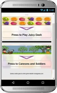 'Jucy Dash' & 'Cannon and soldiers' Screen Shot 0