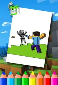 Minecraft Coloring Pages Screen Shot 6