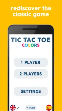 Tic Tac Toe Colors for 2 players Screen Shot 3