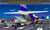 US Police Airplane Cop Dog Transporter Kids Games Screen Shot 3