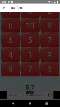 Number Fast Tap Game Screen Shot 2