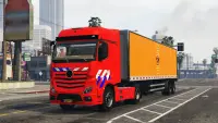 Euro Truck Driver Cargo Jeu de simulateur réel Screen Shot 0