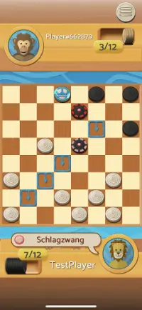 Dame - Checkers Brettspiel (kostenlos) Screen Shot 1