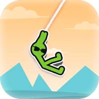 stickman stunt hero: hook and swing