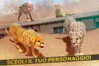 Leopardi contro Leoni! Gioco di Corsa Selvaggio Screen Shot 2