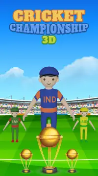 Cricket Championship 3D Screen Shot 0