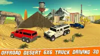 Offroad Desert 6x6 Truck Driving 3D Screen Shot 1