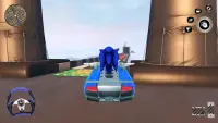 Blue hedgehog Racer Dash Screen Shot 1
