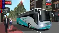 Xe buýt trên đường đi bộ thành phố Mô phỏng xe Screen Shot 17