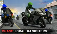 Police Bike Crime Patrol Squad: Gangster Car Chase Screen Shot 0