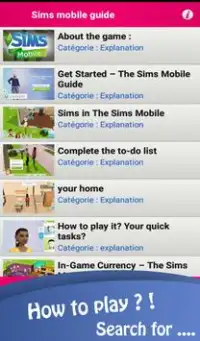 Sims mobile guide 2018 Screen Shot 6