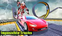 Impossible Car Parking Tracks Transform Robot Game Screen Shot 10