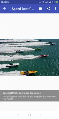 Speed Boat Racing Wallpaper Screen Shot 3