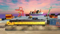 भूमि और सागर कार्गो सेवा: जहाज और ट्रेन सिमुलेशन Screen Shot 4