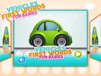 Vehicles First Word For Babies Screen Shot 5