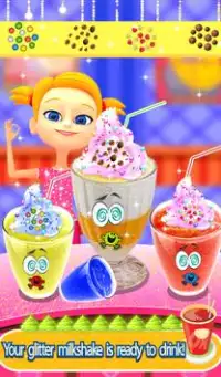 Rainbow Glitter Milkshake Maker: Moda Alimentos Screen Shot 9