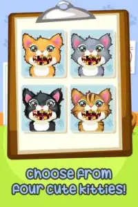 Kitty at the Dentist Girl Game Screen Shot 1