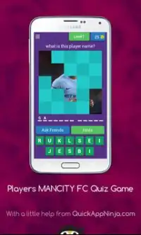 Players MANCITY FC Quiz Game Screen Shot 3