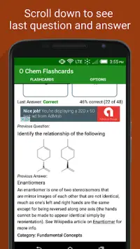 Organic Chemistry Flashcards Screen Shot 5