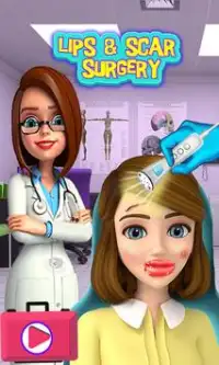 Bibir ahli bedah plastik permainan operasi Screen Shot 0